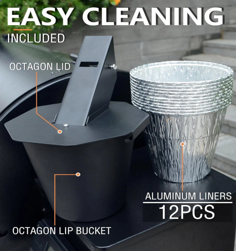 🔥LAST DAY SALE 55% OFF✨Grease Bucket with Lid & Silicone Liner